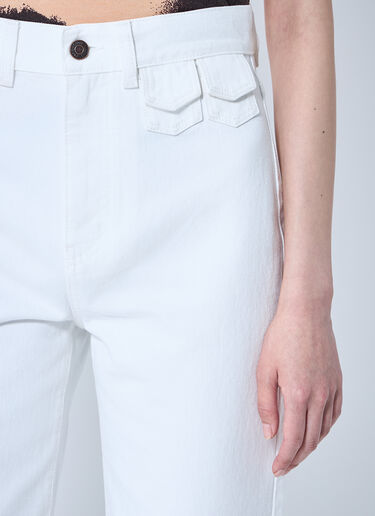 Chloé Denim Flare Jeans White chl0260010