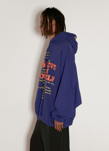 VETEMENTS Believe In Yourself Hooded Sweatshirt Blue vet0156011