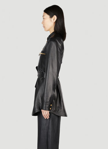 Balmain Belted Overshirt Black bln0252010