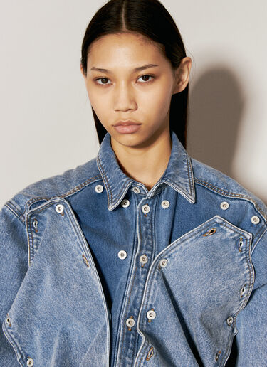 Y/Project Snap-Off Denim Shirt Blue ypr0254007