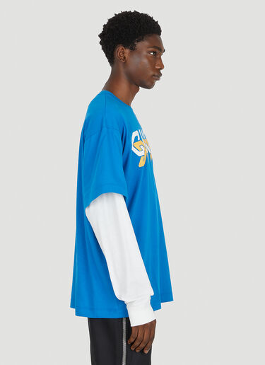 Mirror Logo T-Shirt Gucci Mirror Logo T-Shirt Blue guc0151009