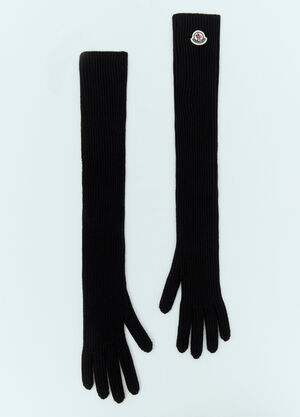 Moncler Wool Knit Gloves Black mon0260006