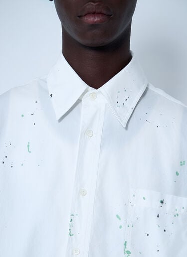 MM6 Maison Margiela Paint Residue Shirt White mmm0160002
