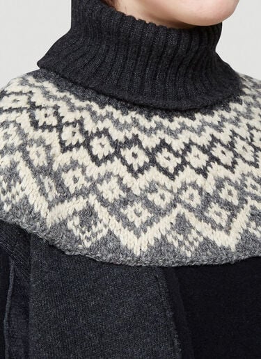 Pringle of Scotland Contrast Panel Sweater Green pos0340023