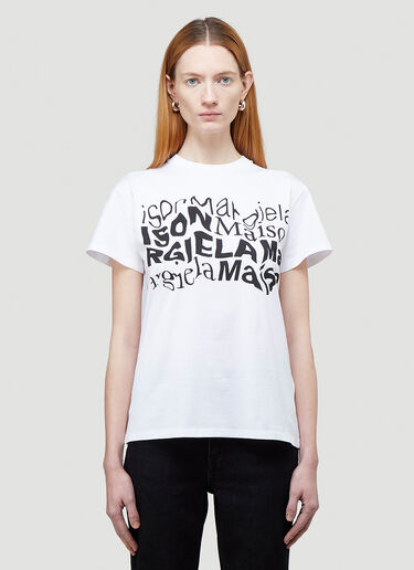 Maison Margiela Logo T-Shirt White mla0243007