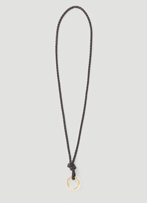 Jacquemus Intreccio Keyring Brown jac0254090