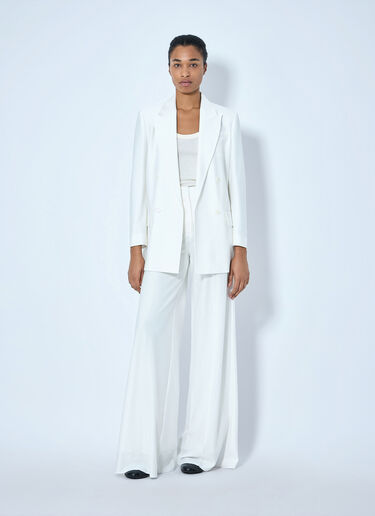 Max Mara Wide-Leg Tailored Trousers White max0265022