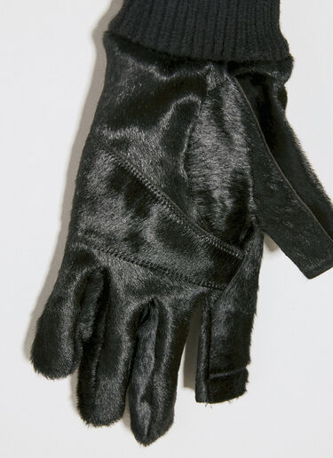 Ribcuff Hair Gloves Rick Owens Ribcuff Hair Gloves Black ric0154012