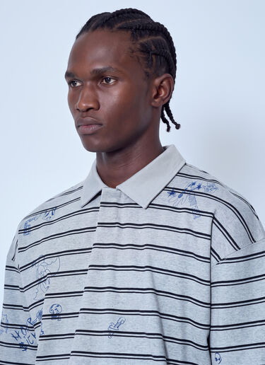 LN-CC® - VETEMENTS: Scribbled Polo - Grey VETEMENTS Scribbled Polo Grey vet0166006