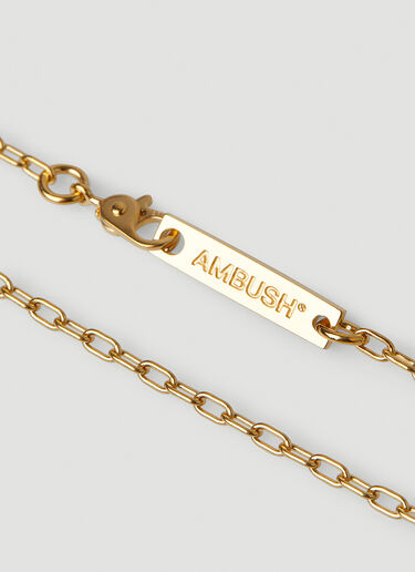 Ambush Teddy Bear Charm Necklace Gold amb0148037