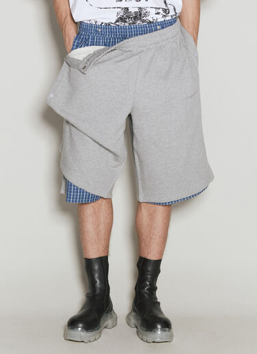 Y/PROJECT Snap-Off Track Shorts Grey ypr0156017