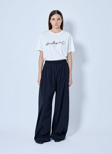 LN-CC® - MM6 Maison Margiela: Signature Logo T-Shirt - White MM6 Maison Margiela Signature Logo T-Shirt White mmm0265005