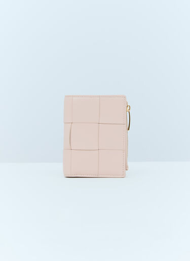 Bottega Veneta 小号 Cassette 双折拉链钱夹 粉色 bov0255033