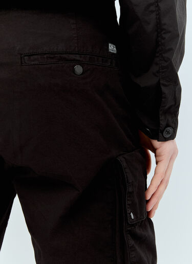 C.P. Company Twill Cargo Shorts Black pco0156001