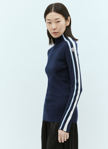 Moncler T 领羊毛衫 藏蓝色 mon0255044