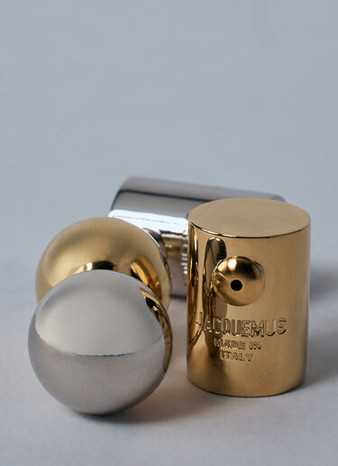 Jacquemus Les Boucles Perlina Earrings Gold jac0260041