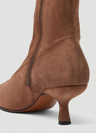 BY FAR Audrey Stretch Ankle Boots Brown byf0245026