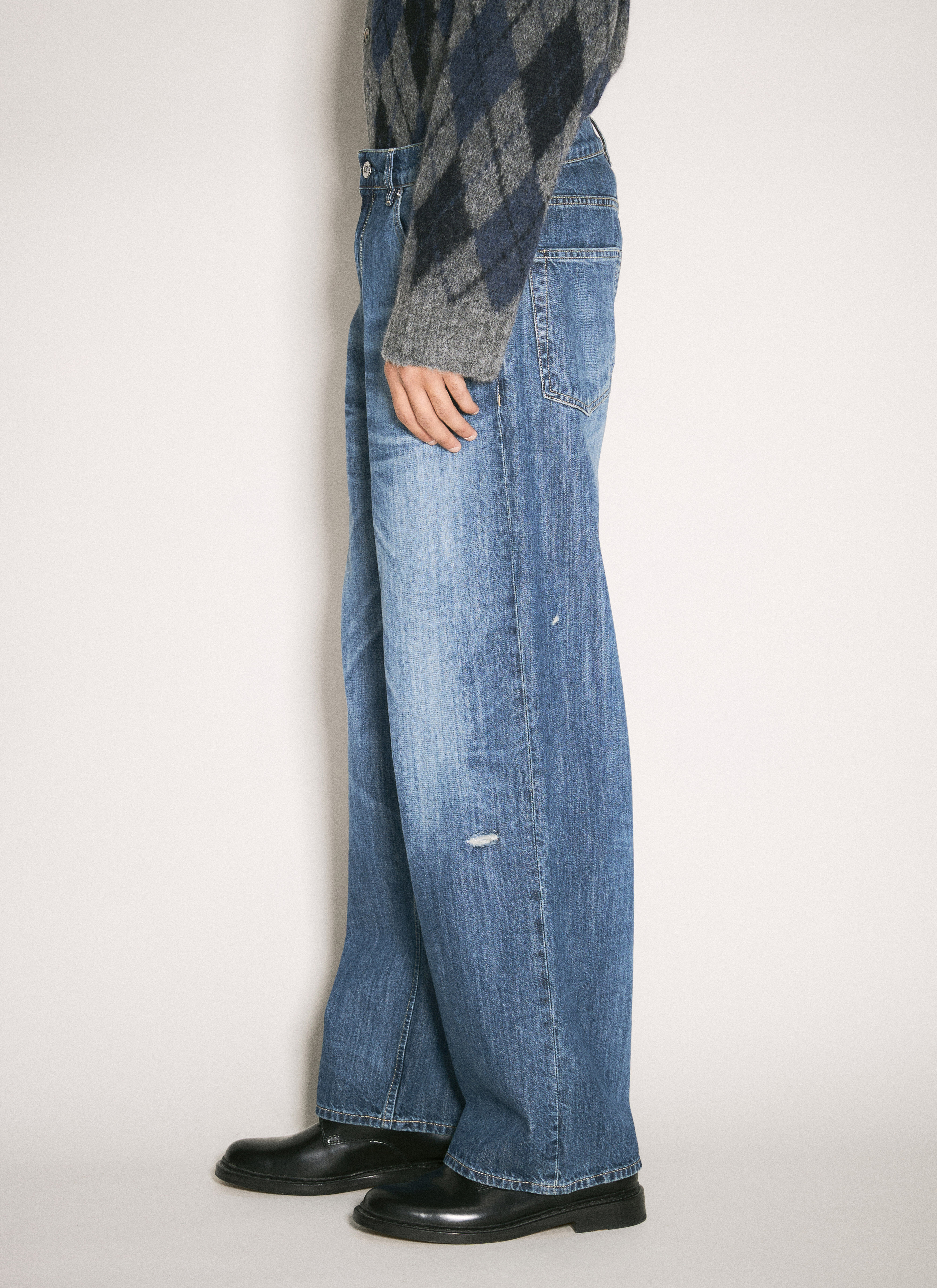 High-Rise Wide-Leg Jeans Vast Cut in Blau - Our Legacy | Mytheresa
