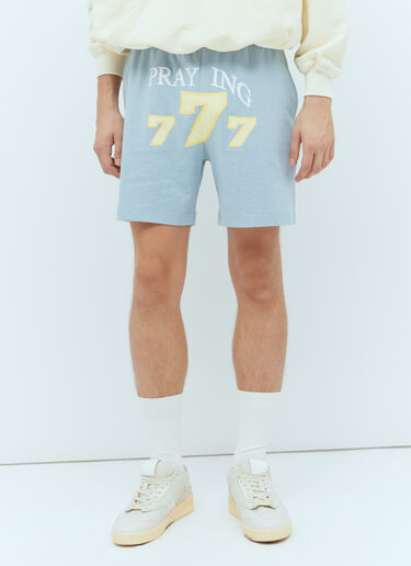 Praying 777 Track Shorts Blue pry0354011