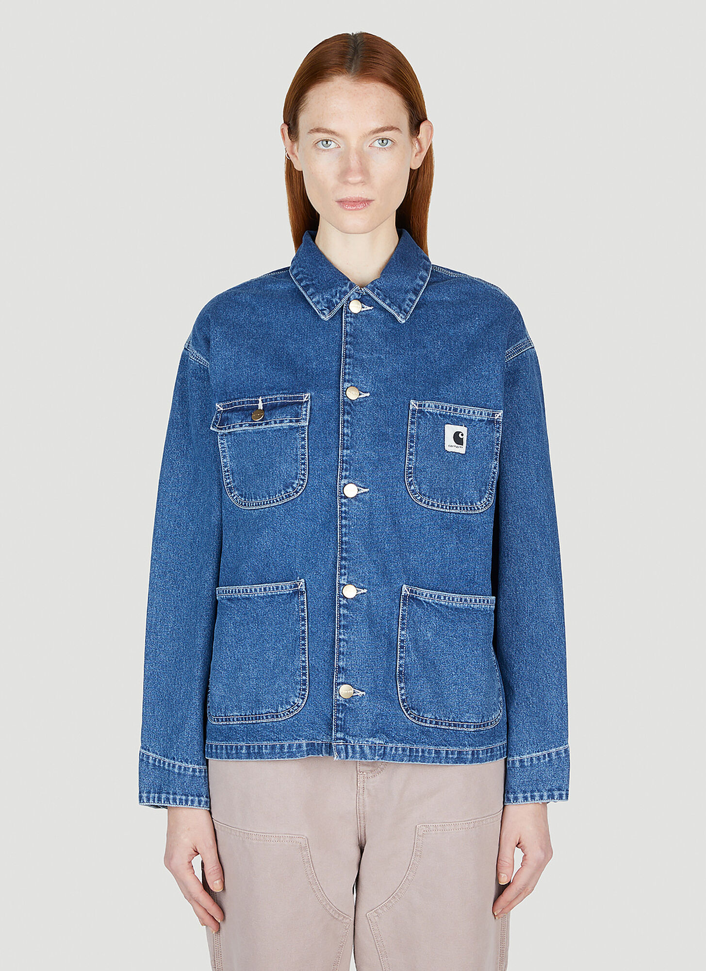 Carhartt Og Michigan Denim Jacket In Blue