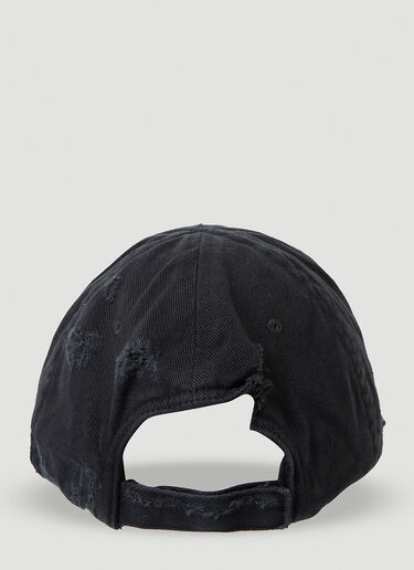 Balenciaga Destroy Piercing Hat  Black bal0145101
