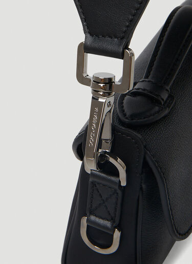Dolce & Gabbana Logo Plaque Crossbody Bag Black dol0151007