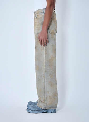 Acne Studios Wide-Leg Distressed Pants Beige acn0163025