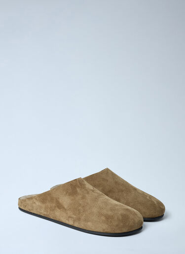 Hudson Suede Mules The Row Hudson Suede Mules Green row0262030