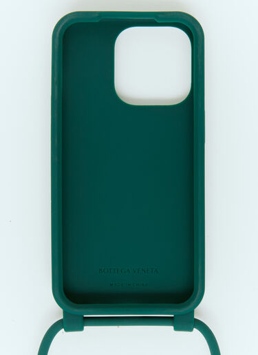 Bottega Veneta iPhone 14 Proケース ストラップ付 グリーン bov0155045