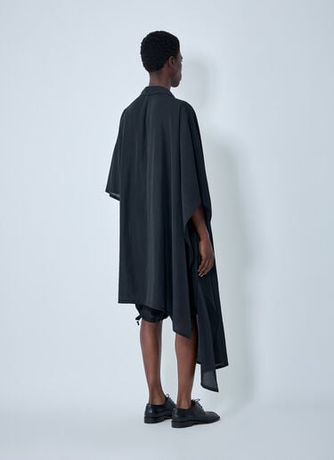 Yohji Yamamoto Long Cape Jacket Black yoy0164009
