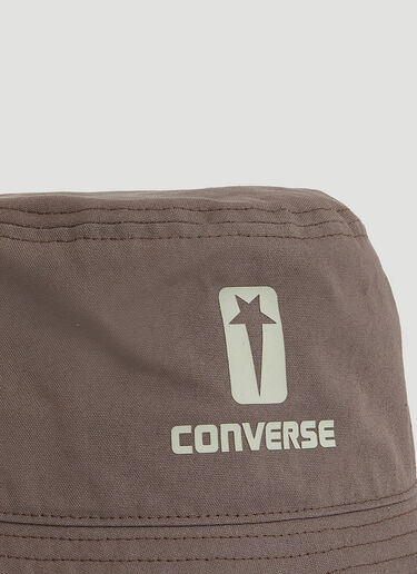 Rick Owens DRKSHDW x Converse Logo Print Bucket Hat Brown dsc0352005