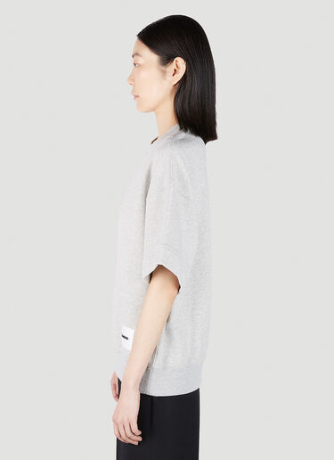 Jil Sander+ 徽标贴饰短袖 T 恤 灰色 jsp0251008