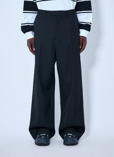 LN-CC® - Balenciaga: Large Tailored Pants - Black Balenciaga Large Tailored Pants Black bal0165010