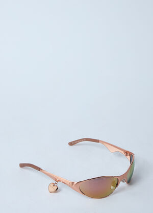 Acne Studios Metal Frame Charm Sunglasses Rose cns0260024