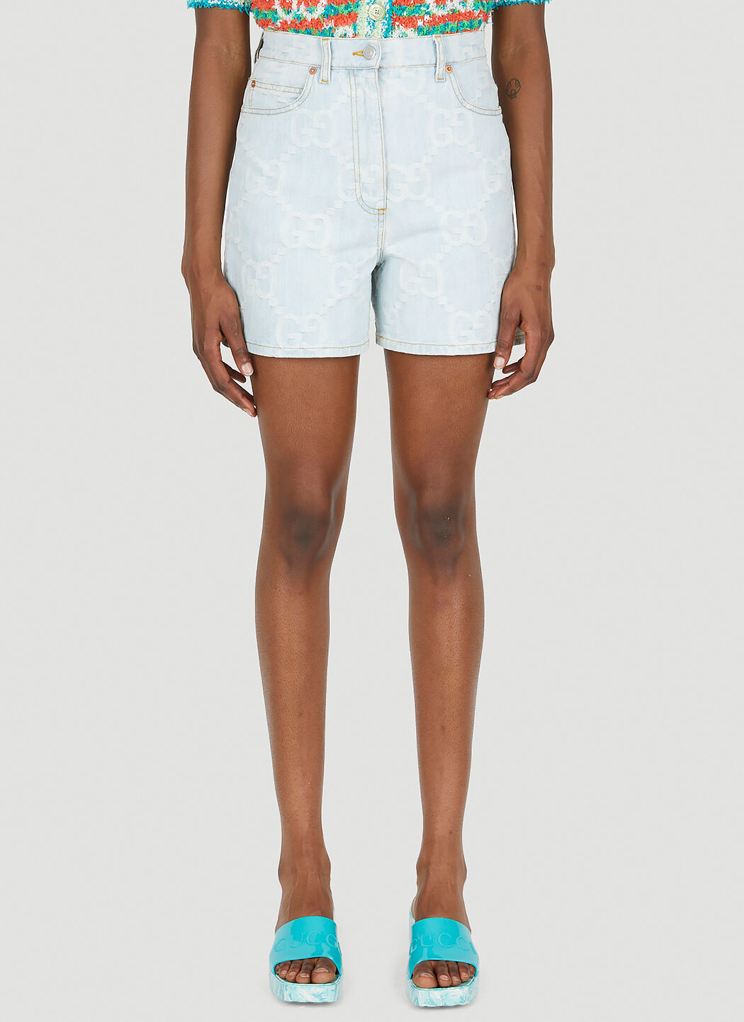 Gucci jean shorts shop