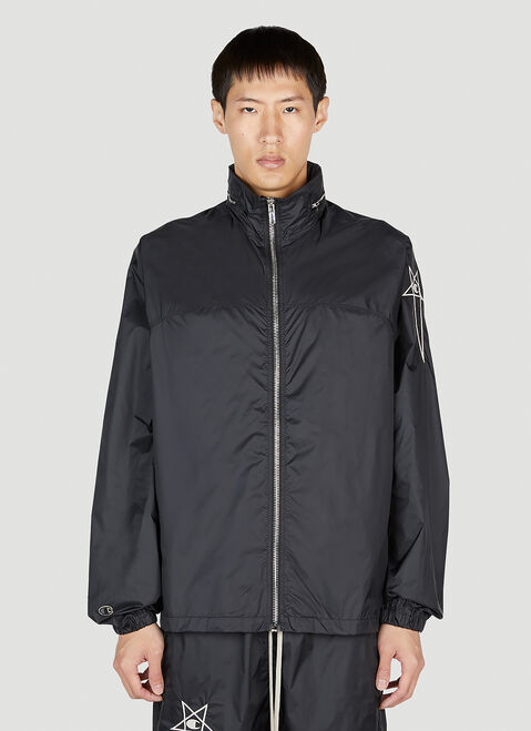 Rick Owens x Champion Mountain Windbreaker Jacket Black roc0153003