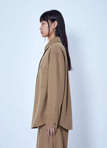 LN-CC® - Max Mara: Ladino Button-Up Shirt - Camel Max Mara Ladino Button-Up Shirt Camel max0266057