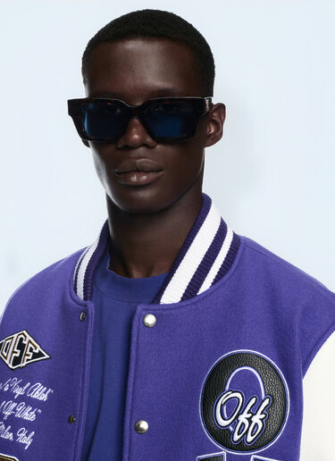 Off-White Time Varsity Jacket Purple ofw0160109