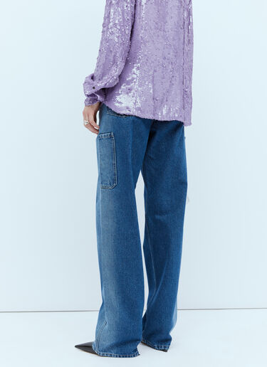 Dries Van Noten ストレートレッグ ジーンズ ブルー dvn0254010