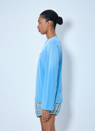 Acne Studios Sprayed 1996 Logo T-Shirt Blue acn0265020
