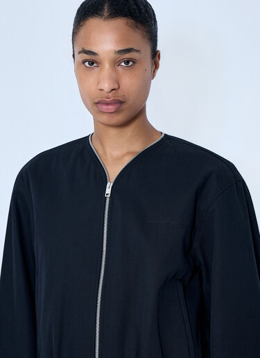 Alexander Wang Zip-Up Bomber Jacket Black awg0264001