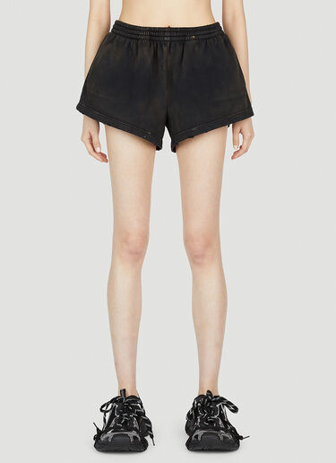 Distressed Shorts Balenciaga Distressed Shorts Black bal0252051
