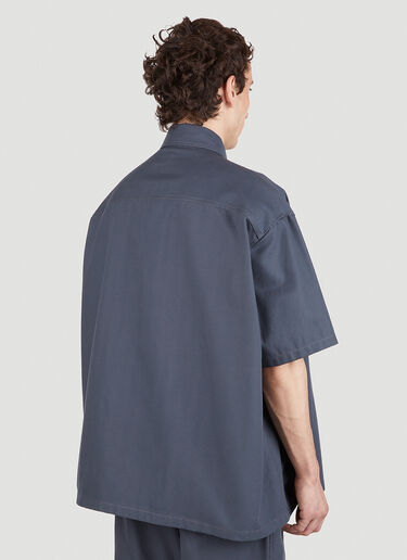 Raf Simons Logo Patch Shirt Blue raf0151005