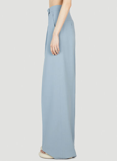 Max Mara Mimma Wide Leg Pants Light Blue max0252059