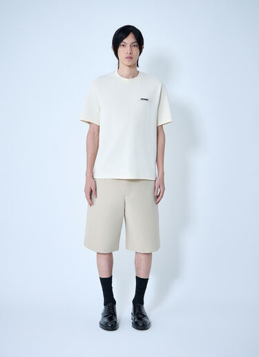 Jacquemus Le T-Shirt Gros Grain Beige jac0164028