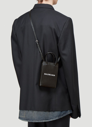 Balenciaga Shopping Phone Holder Bag Black bal0344013