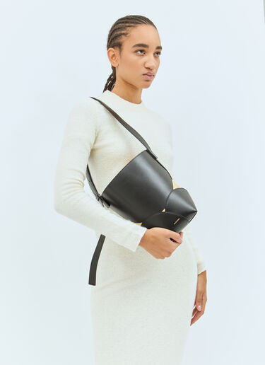 Jil Sander Ellipse Bucket Bag Black jil0257016