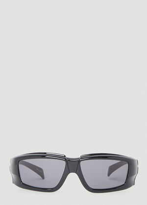 Rick Owens Rectangular Sunglases Black ris0353002