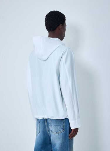 Lacoste Runway Hooded Poplin Jacket White lac0164002