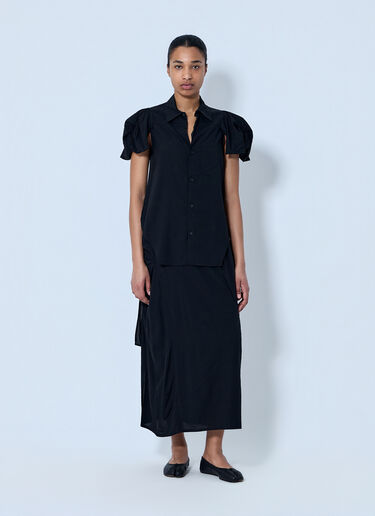 LIMI Feu Twisted Sleeve Blouse Black lmf0264005